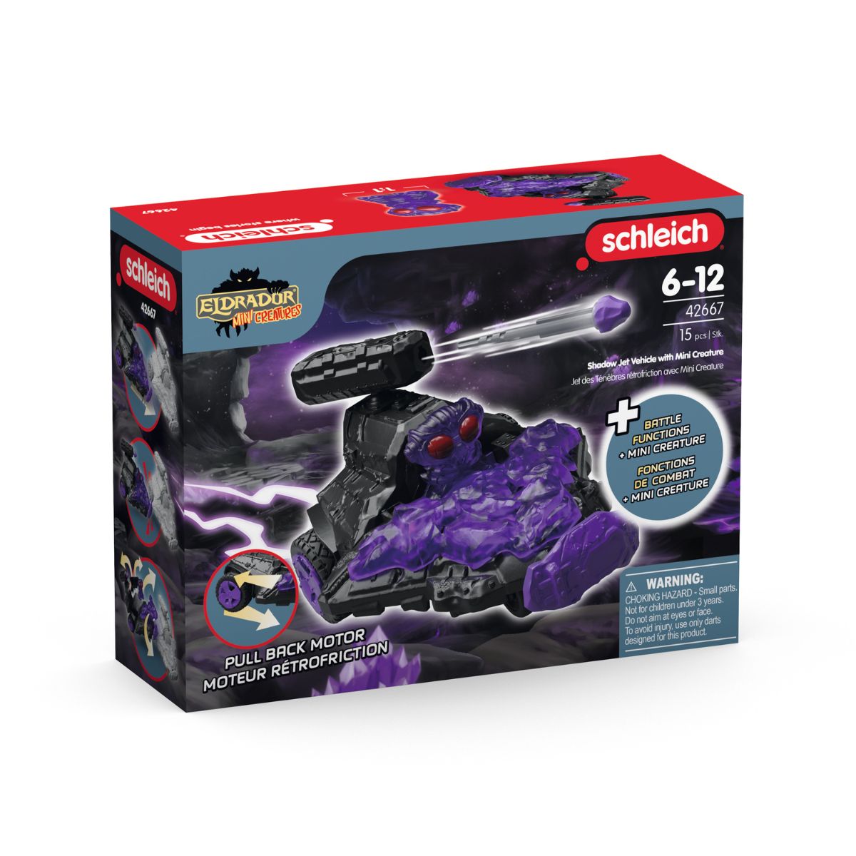 Shadow Jet Vehicle with Mini Creature - Eldrador