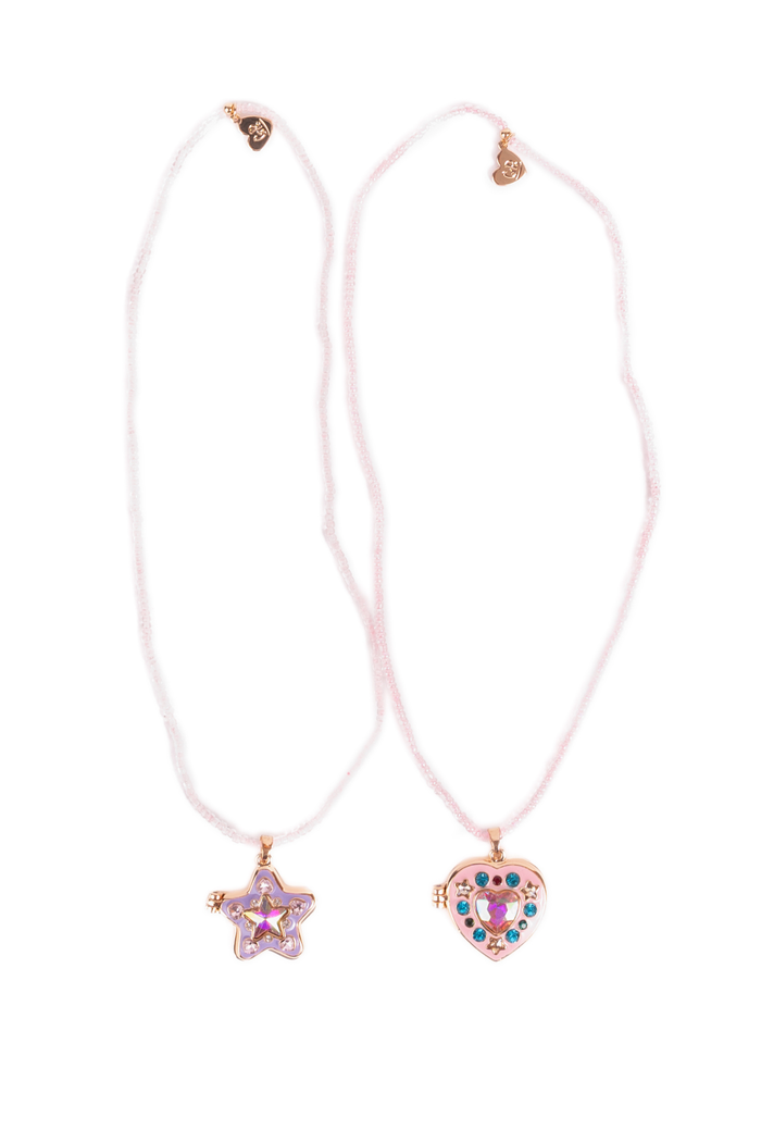Collier - Médaillon à pierre secrète (assortiment)