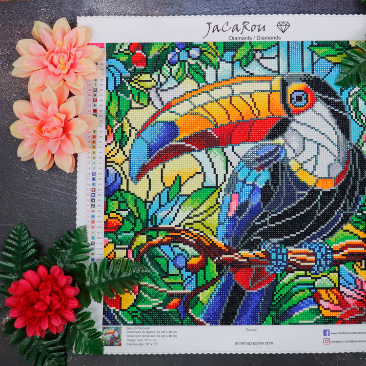 Broderie de diamant - Toucan
