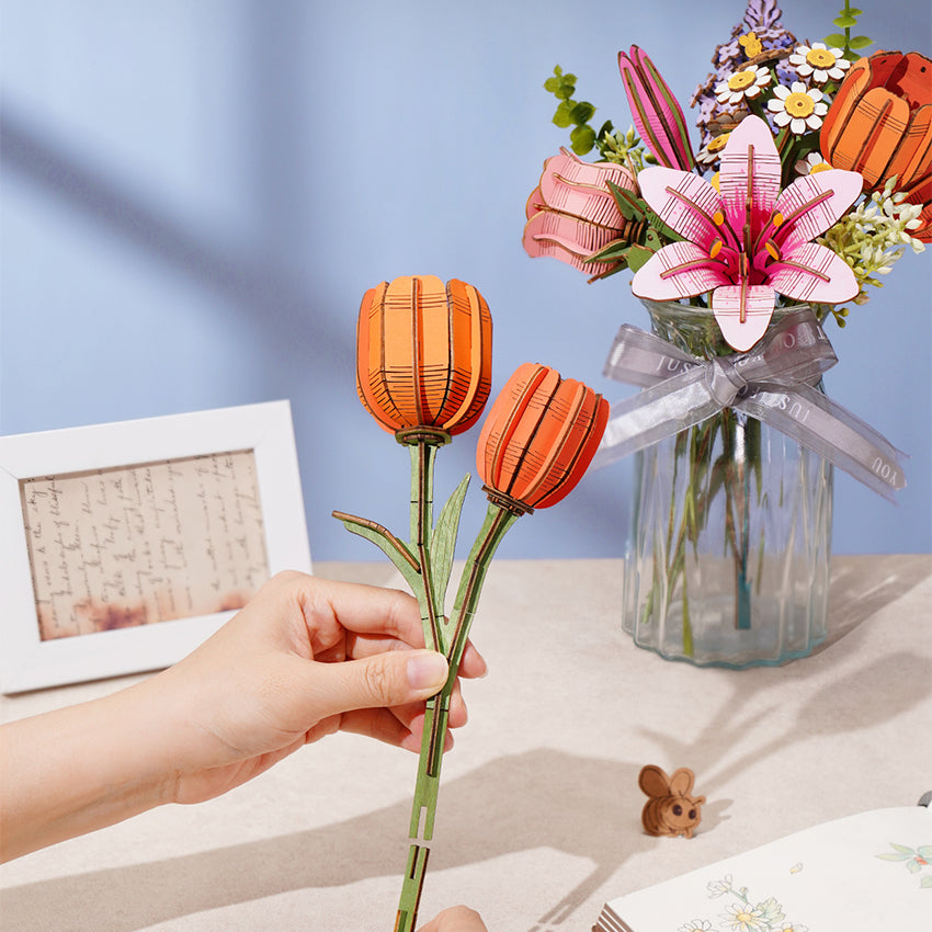 Rowood - Tulipe orange 3D 76 mcx