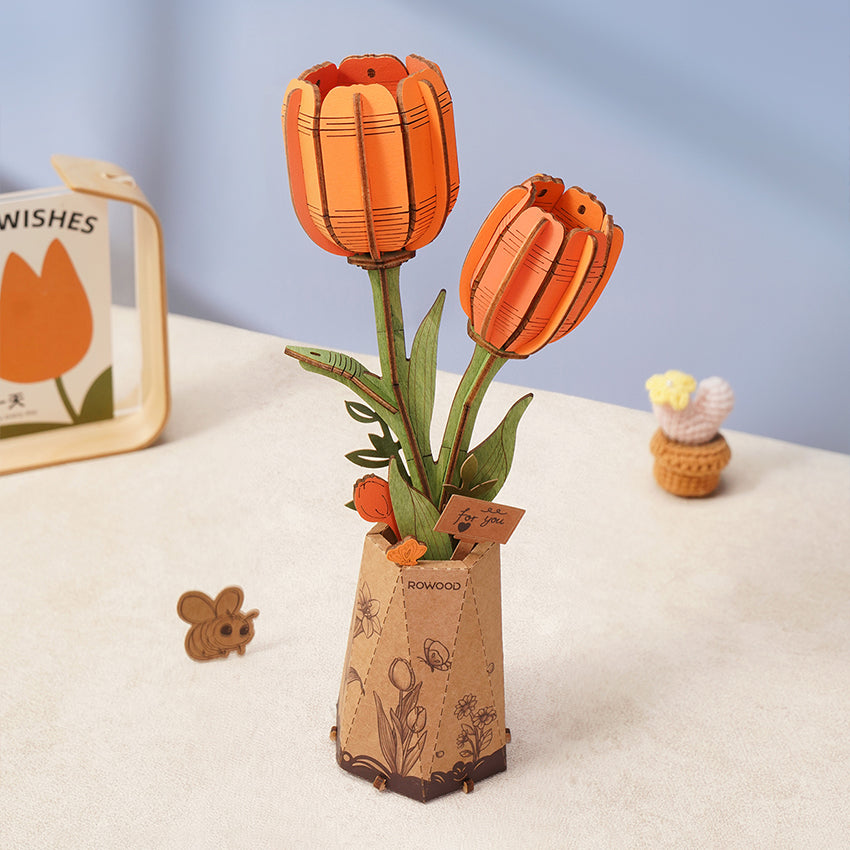 Rowood - Tulipe orange 3D 76 mcx
