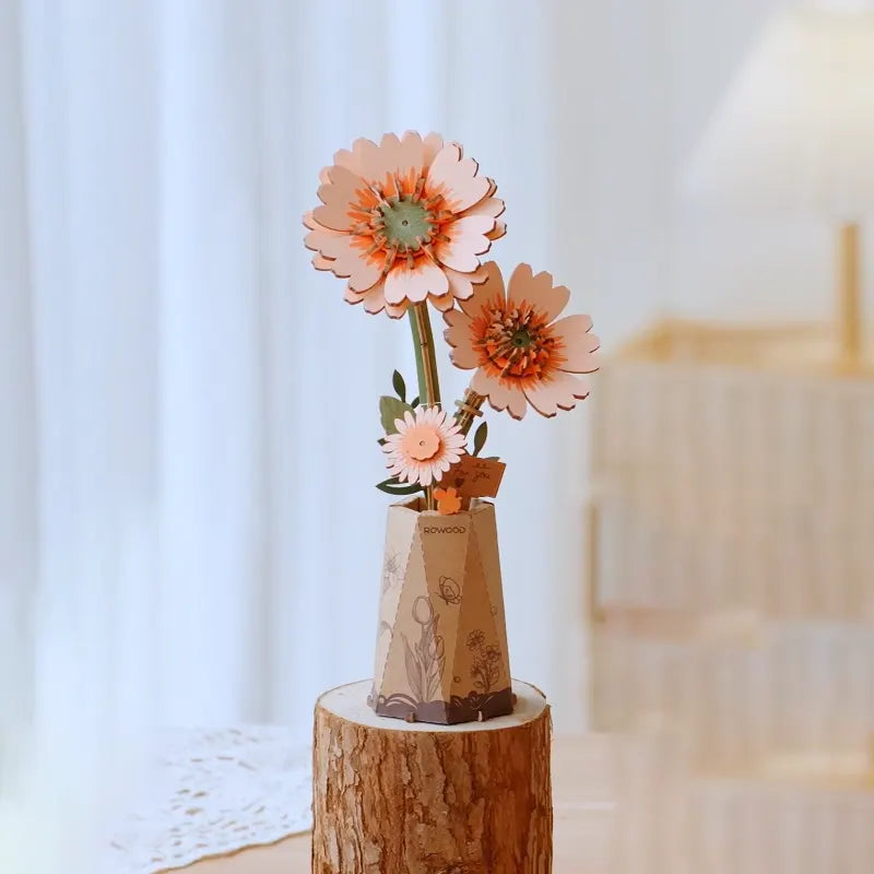 Rowood - Light Orange Gerbera Daisy 3D 105 pcs