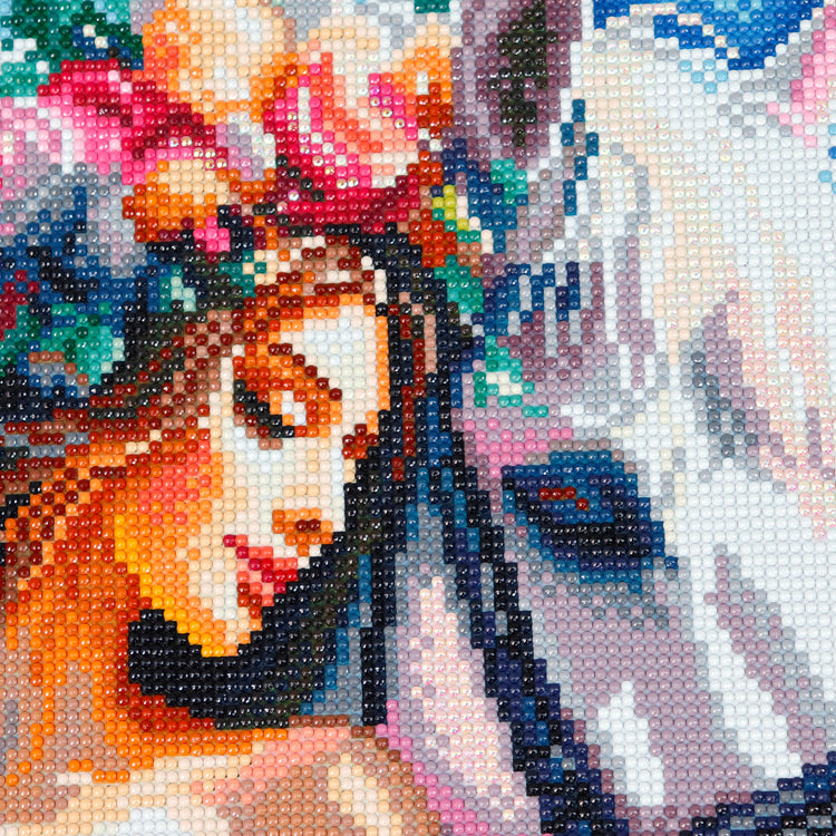 Broderie de diamant - Woman and Horse