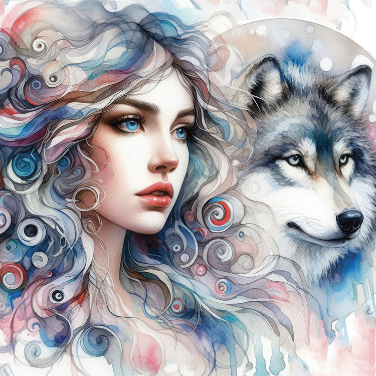 Diamond Painting - Wolf Girl