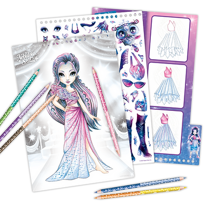 Astral Ball Fashion Sketchbook - Nebulous Stars