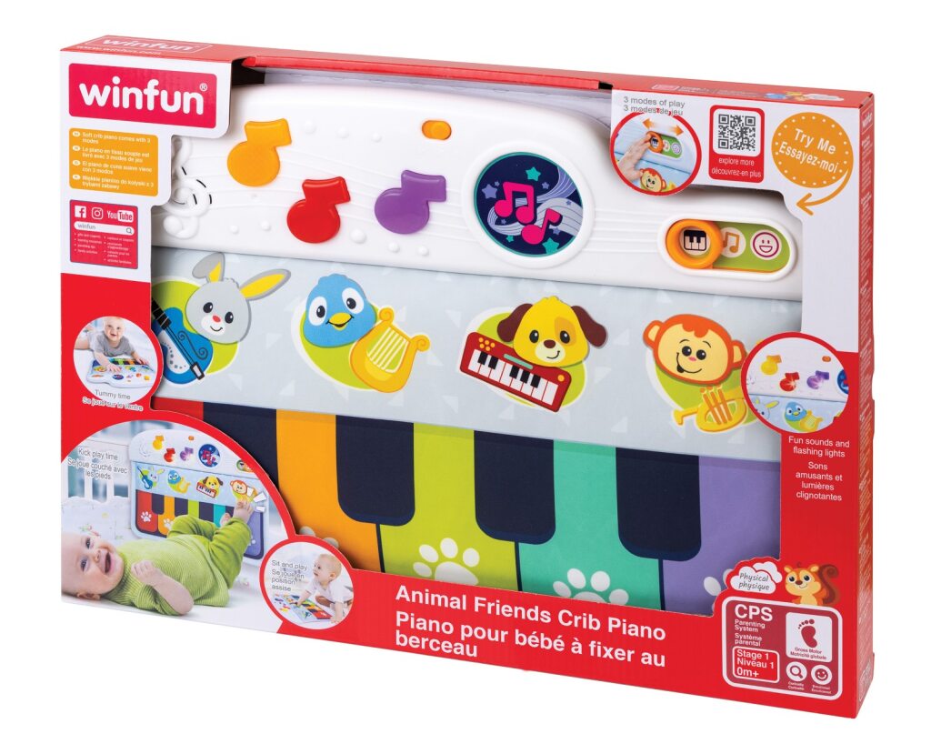 Animal Friends Crib Piano (Bil)