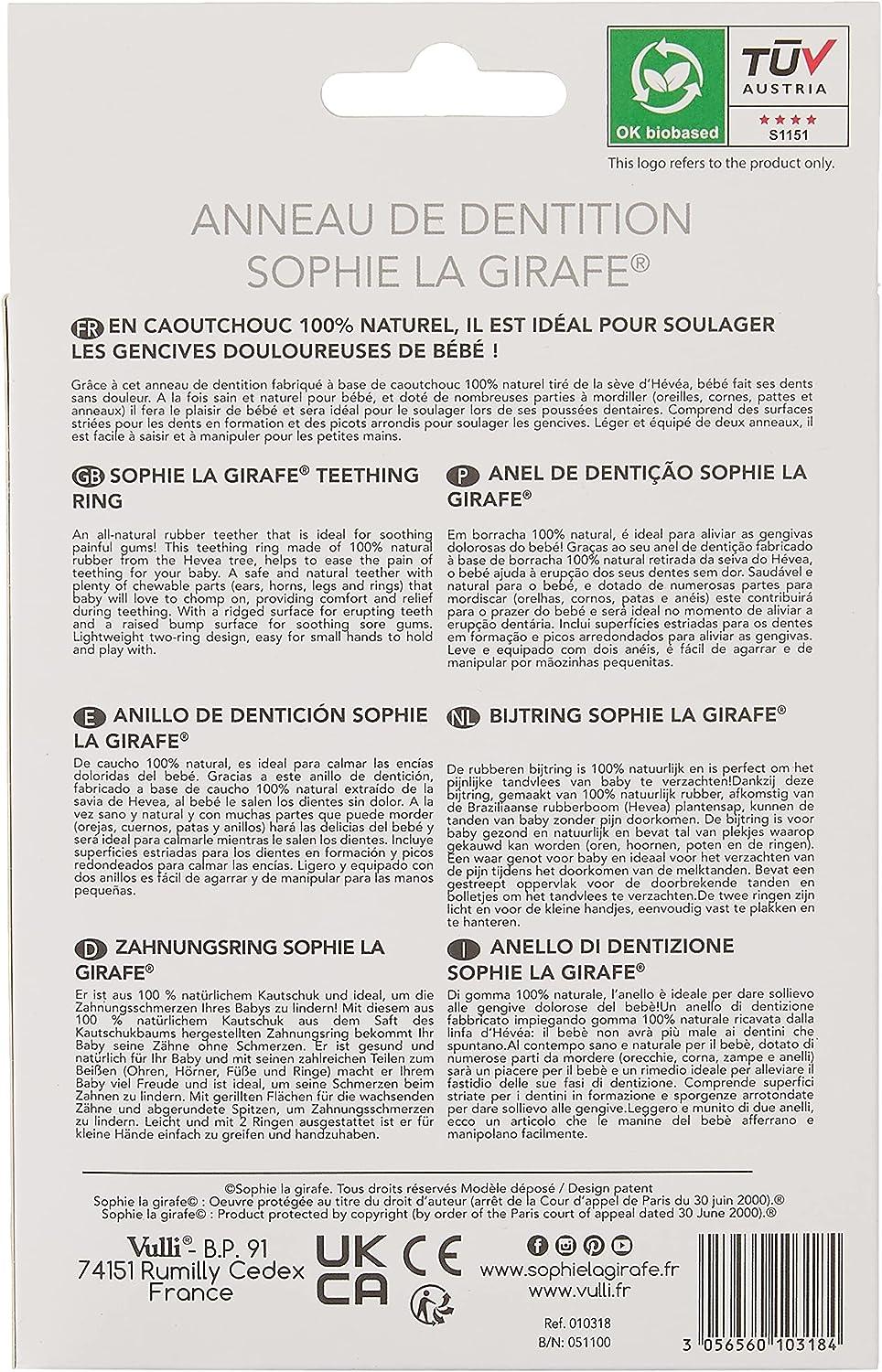 Anneau dentition - Sophie la Girafe - La Ribouldingue