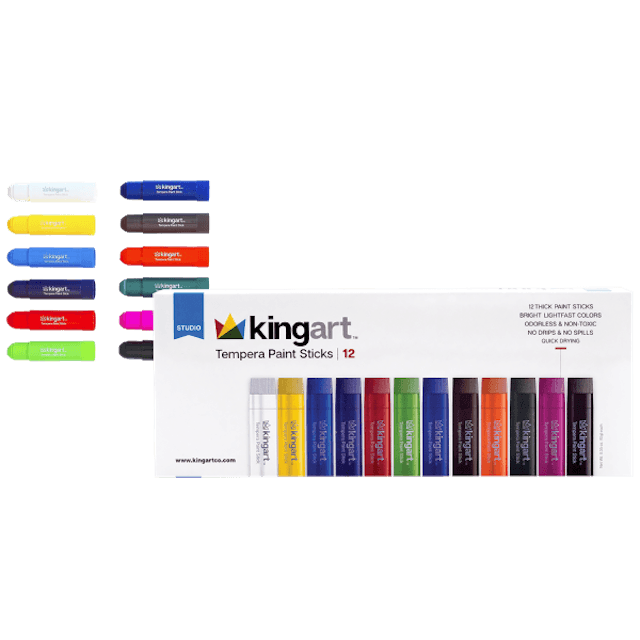 Bâtons de peinture Tempera (12) - La Ribouldingue