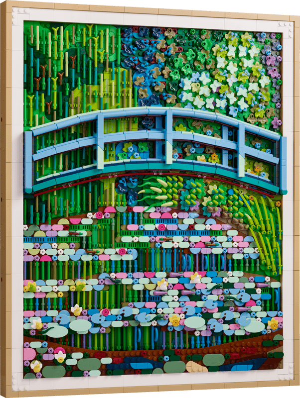 Claude Monet - Bridge Over a Pond of Water Lilies - Lego Art