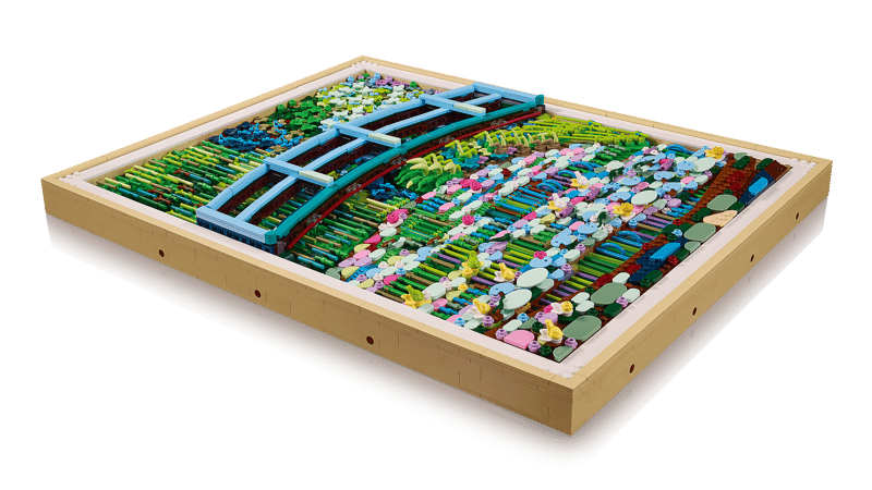 Claude Monet - Bridge Over a Pond of Water Lilies - Lego Art