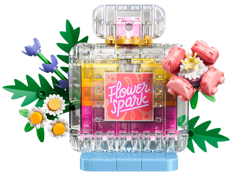 Floral Perfume Bottle - Creator 3-in-1