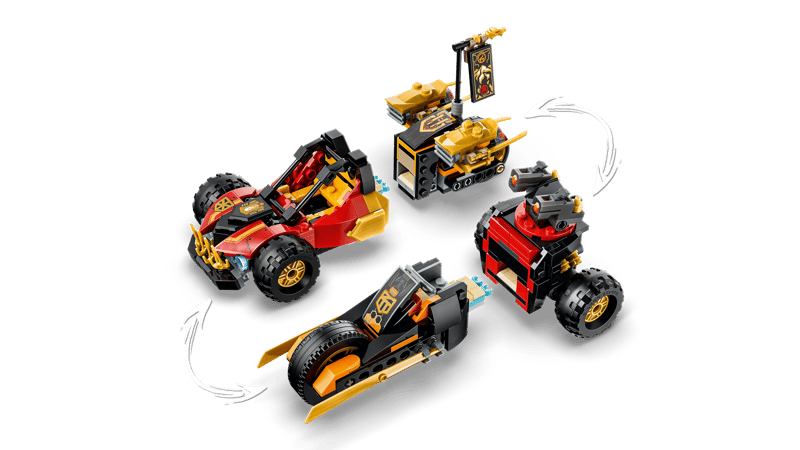Les véhicules combinés de Kai et Cole - Ninjago