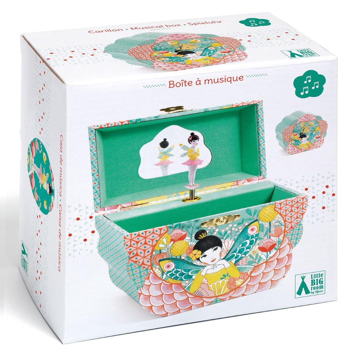 Boîte à bijoux musicale - Mélodie fleurie - La Ribouldingue
