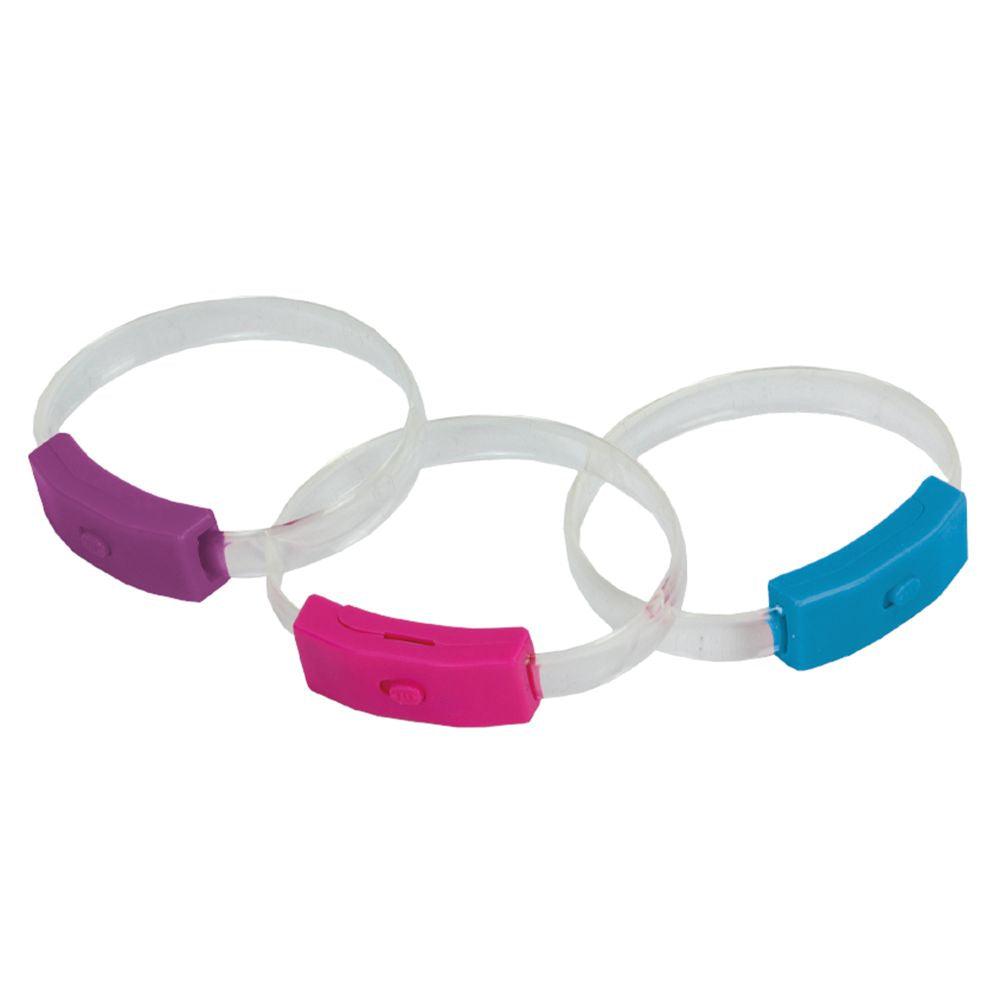 Bracelets lumineux clignotants GOGOBANDS (assortiment) - La Ribouldingue