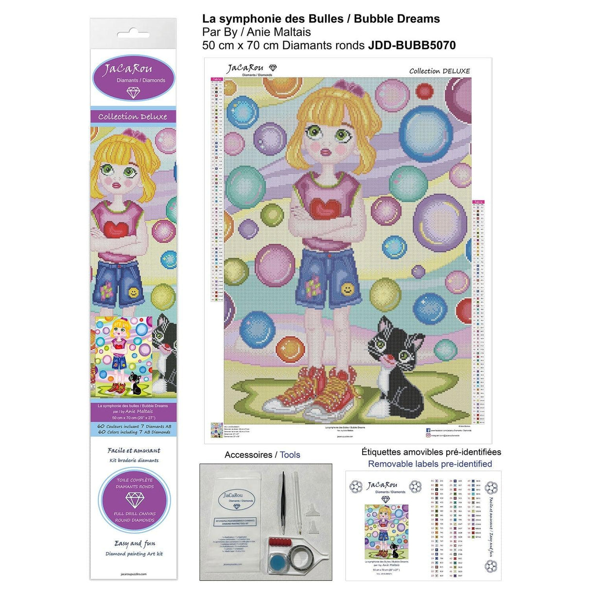 Broderie de diamants Deluxe - Bubble Dreams - La Ribouldingue