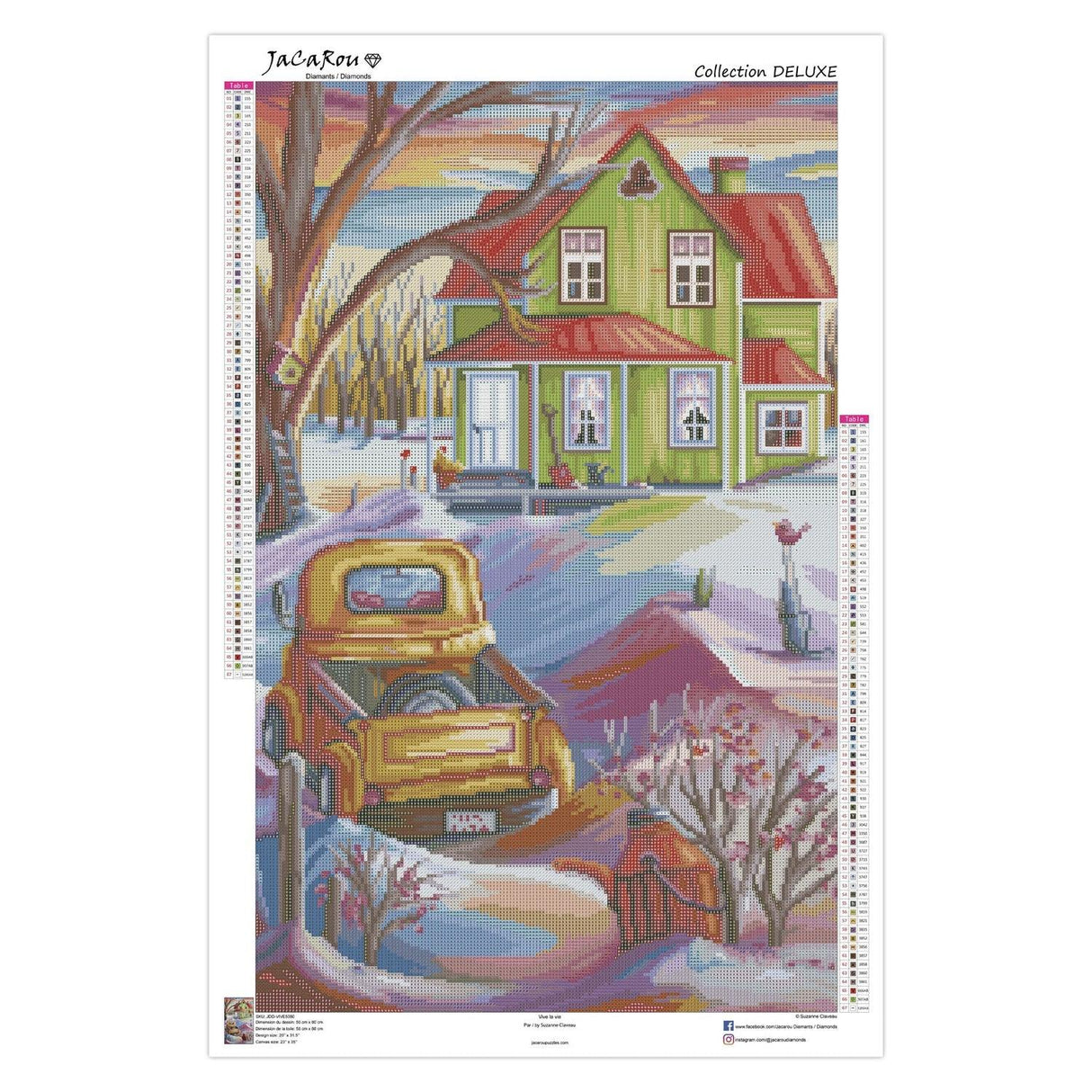 Broderie de diamants Deluxe - Vive la vie - La Ribouldingue