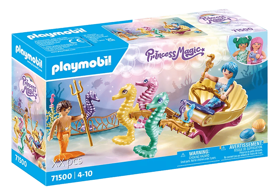 Calèche avec sirènes et hippocampes - Princess Magic - La Ribouldingue