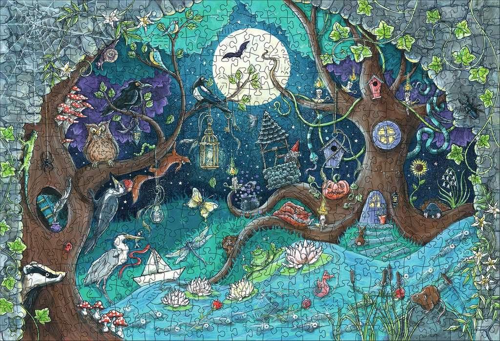 Casse-tête en bois - Forêt enchantée 500 mcx - La Ribouldingue