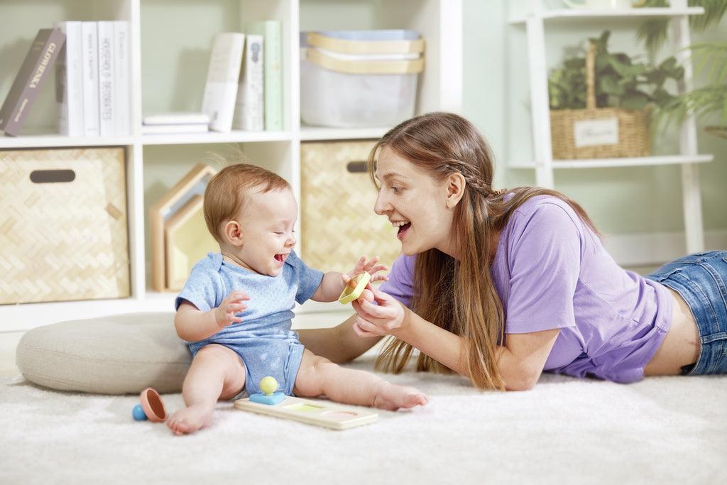 Casse-tête trieur de formes Montessori en riz - La Ribouldingue