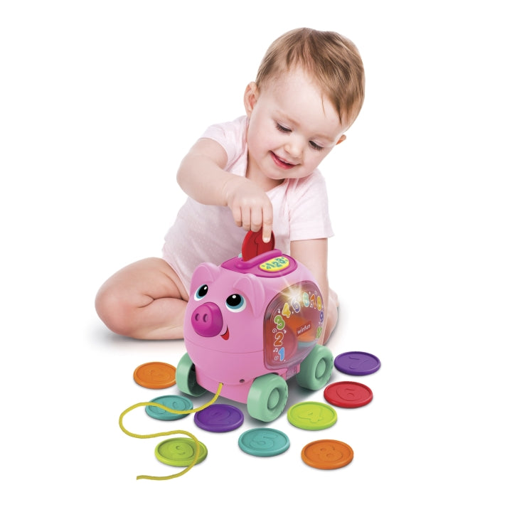 Tirelire cochon à tirer (Bil)