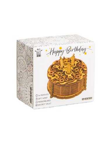 Gift Puzzle Box - Birthday Cake (Bil)