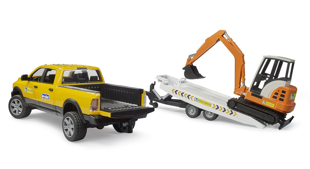 RAM Rental Service with mini excavator BRUDER