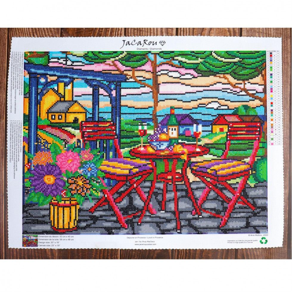 Déjeuner en Provence 50 x 40 cm - La Ribouldingue