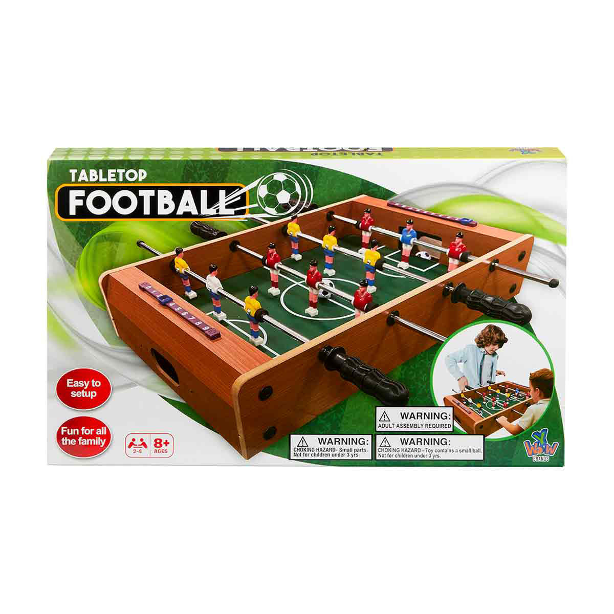Jeu de soccer sur table en bois