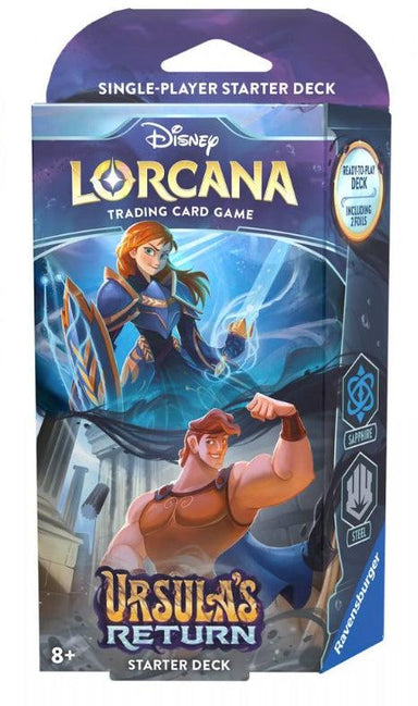 Disney Lorcana: Ursula's Return - Starter Deck - Sapphire and Steel (Ang) - La Ribouldingue