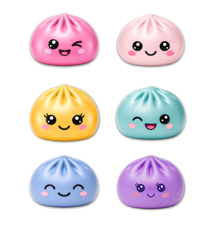Dumpling surprise métallique 10 cm (assortiment)