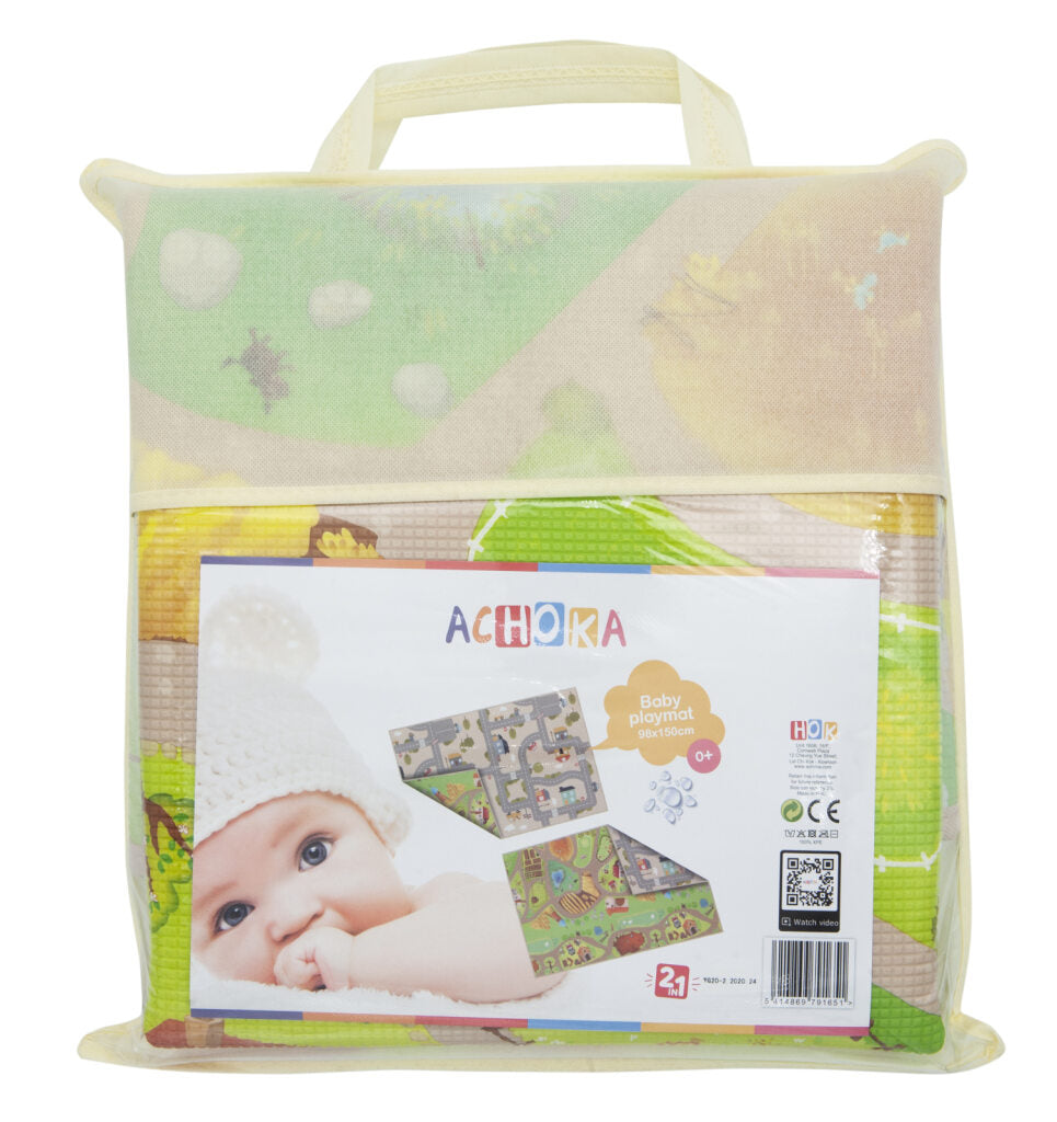 Tapis de jeu réversible - Ville et ferme