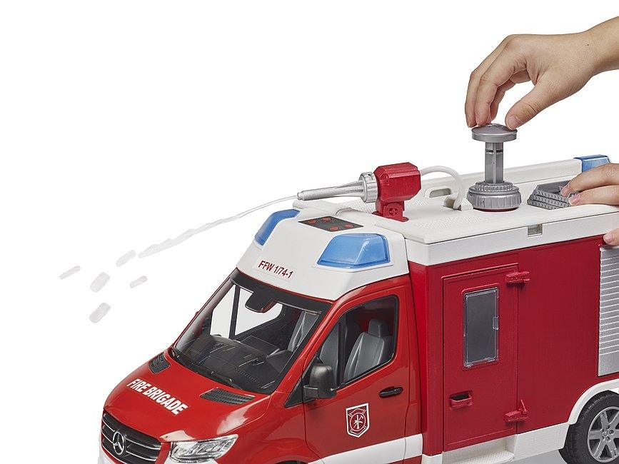 Fourgon de pompiers MB Sprinter avec module son et lumière - La Ribouldingue