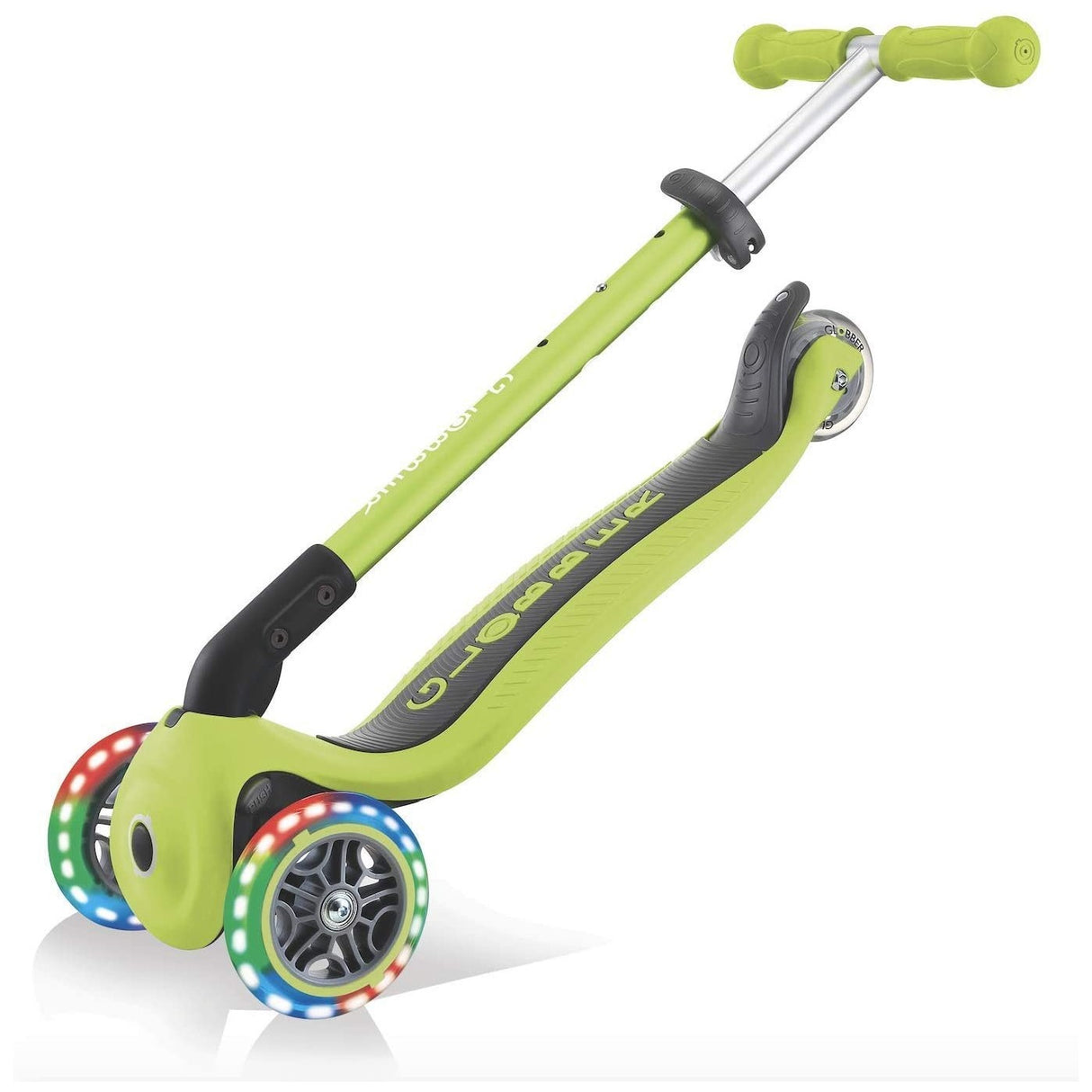 Globber Primo pliable avec lumières - Vert