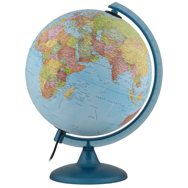 Globe terrestre Jour et Nuit (Fr) - La Ribouldingue