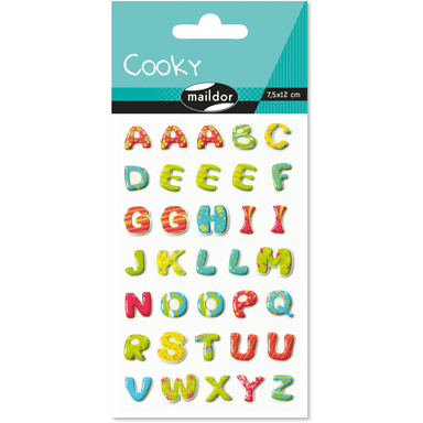 Gommettes Cooky - Alphabet - La Ribouldingue