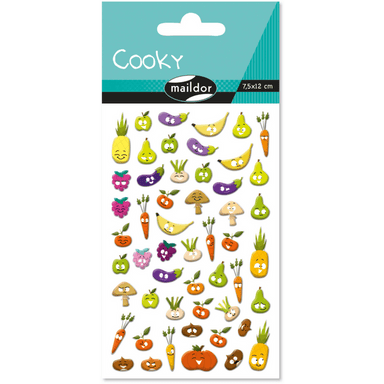 Gommettes Cooky - Émoticons Légumes - La Ribouldingue