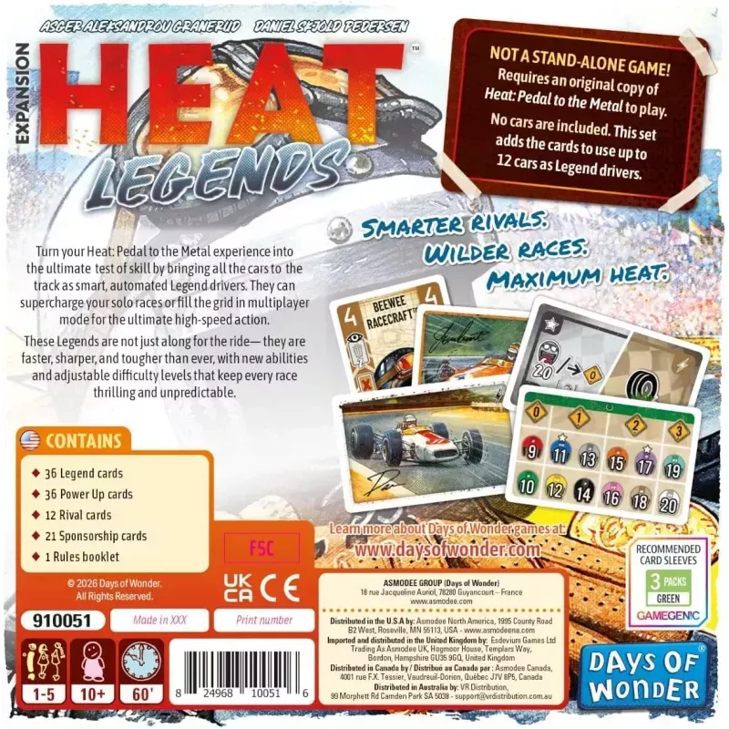 Heat - Pedal to the Metal : Legends (Ext) (Ang)