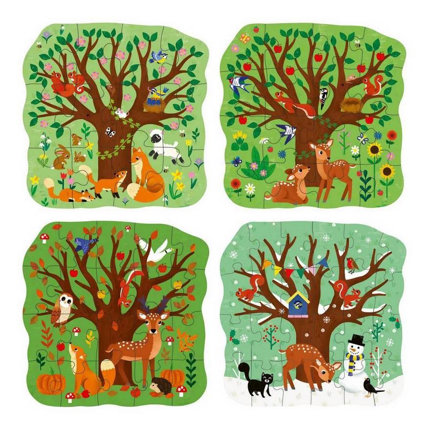 The 4 Seasons - Puzzle Up! - 12 to 24 pcs