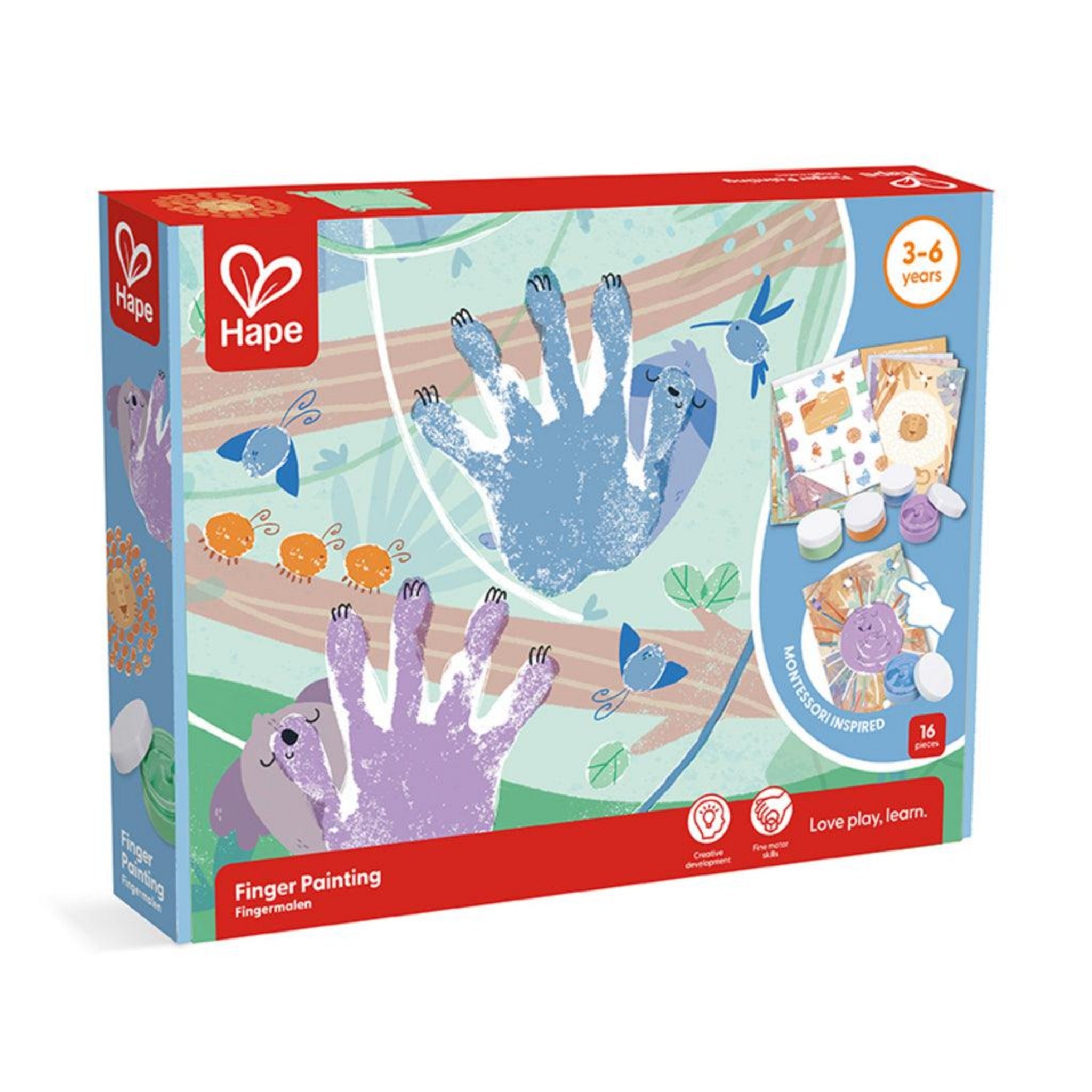 Kit Peinture Au Doigt - 12 Couleurs Lavables - Tampons Encreurs Pour Enfants - Activité Créative, Cadeau Fête