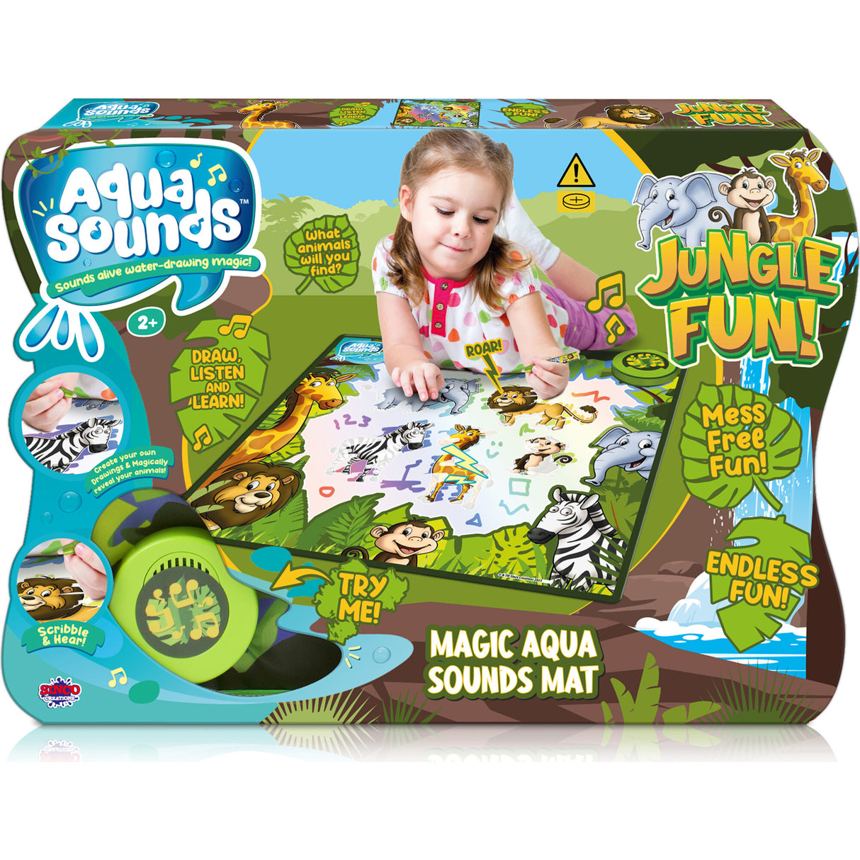 Tapis de dessin à l'eau interactif - Jungle Fun