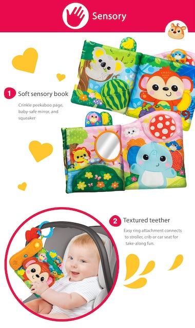 Livre sensoriel - Animaux de la jungle - La Ribouldingue