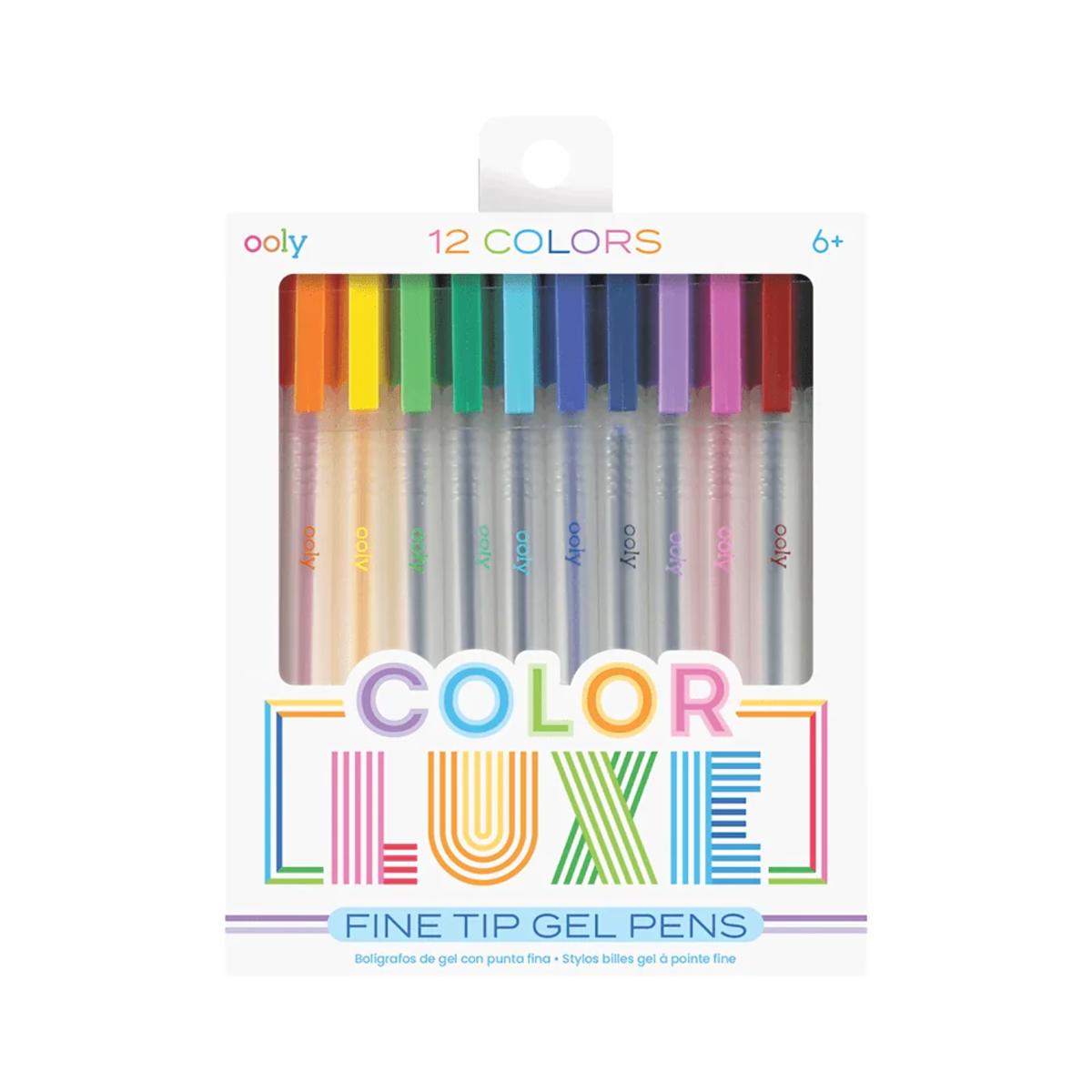 Color Luxe - Fine Tip Gel Pens (12)