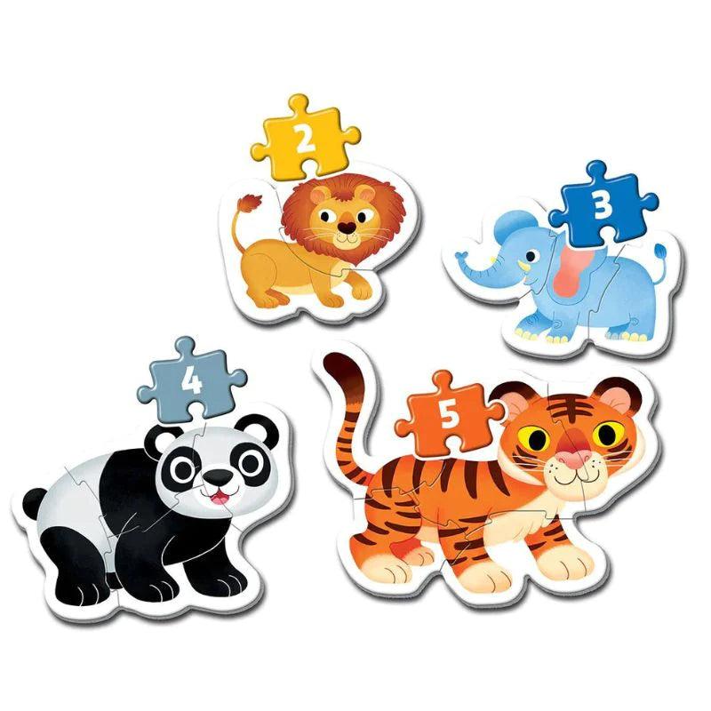 Mes premiers puzzles : Les animaux - 2 à 5 mcx - La Ribouldingue