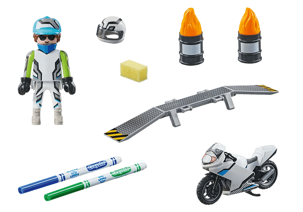 Moto - Playmobil Color - La Ribouldingue