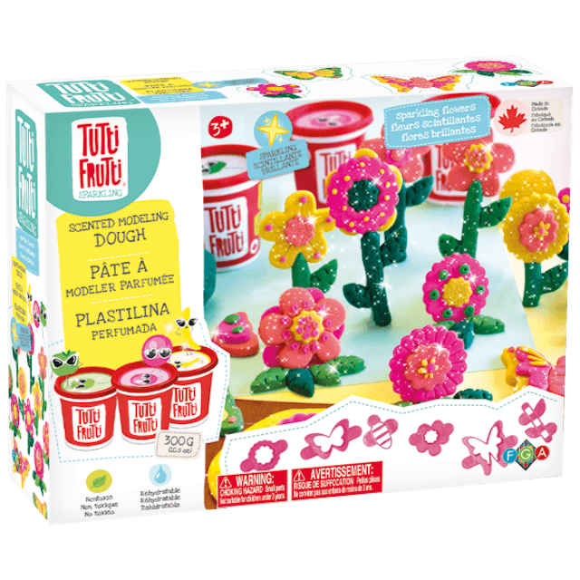 Pâte à modeler - Fleurs scintillantes - La Ribouldingue