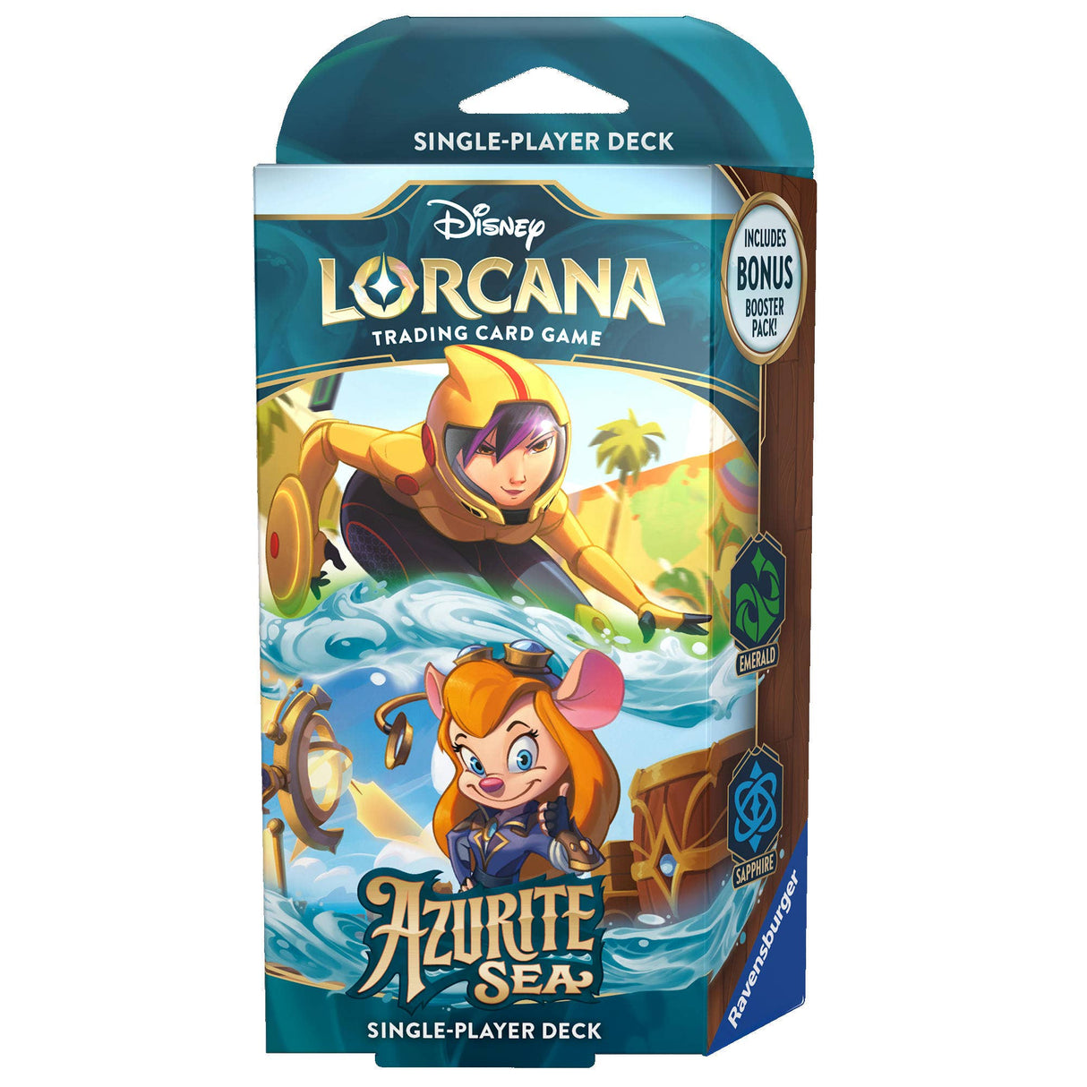 Disney Lorcana #6: Azurite Sea - Starter Deck - Emerald and Sapphire (Ang)