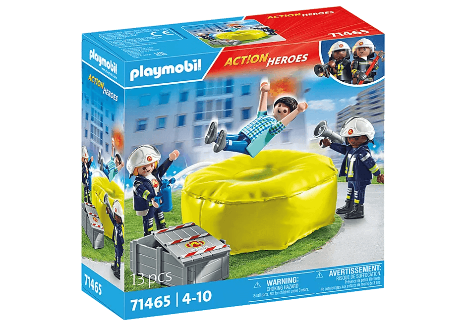 Pompiers avec coussin de sauvetage - Action Heroes - La Ribouldingue