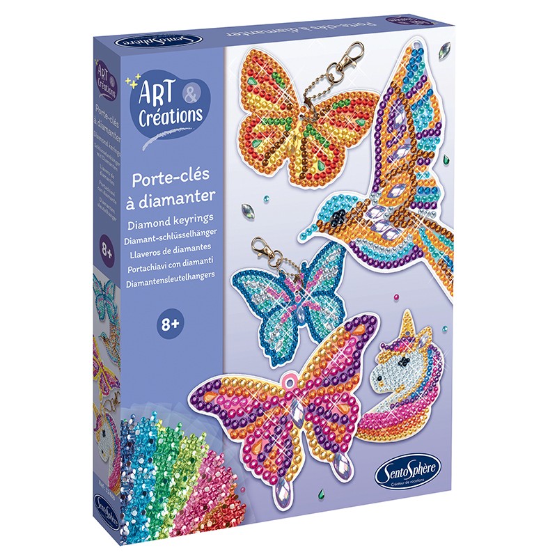Porte-clés à diamanter (Multi)