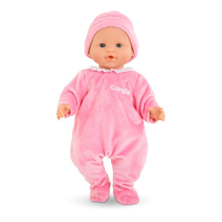 Pyjama rose et bonnet pour poupon 36 cm - La Ribouldingue