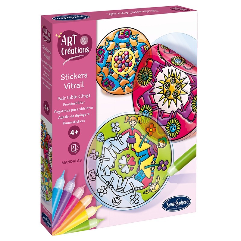 Stickers Vitrail - Mandalas (Multi)